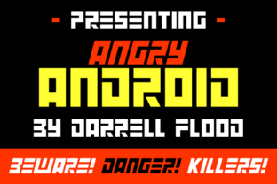 Angry Android: A Futuristic Font for Bold Branding