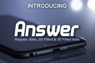 Answer: A Bold Display Font