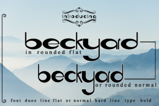 Beckyard: A Rounded Display Font for Creative Projects