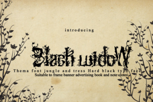 Black Widow: A Jungle-Inspired Display Font