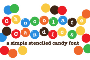 Chocolate Candies Font for Creative Marketing