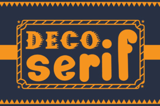 Deco Serif: A Stylish Display Font