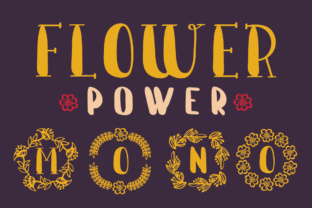 Flower Power Font for Web Design