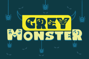Grey Monster Font for Web Design