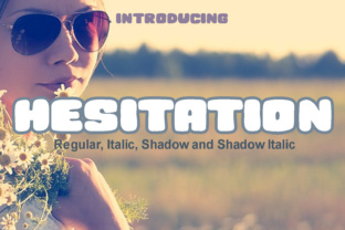 Hesitation: A Bubbly Display Font