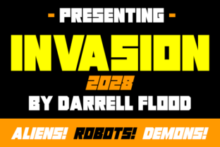 Invasion 2028: A Bold Display Font