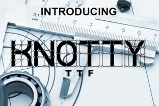 Knotty: A Bold Geometric Font for Creative Projects