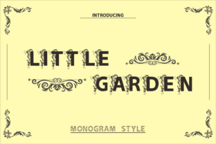 Little Garden Font for Editorial Design