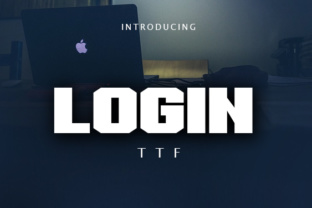Login: A Bold Display Font for Web Design