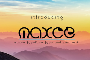 Maxce: A Bold Display Font for Creative Projects