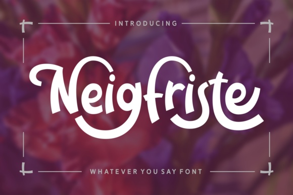 Neigfriste: A Jolly Display Font for Web Design