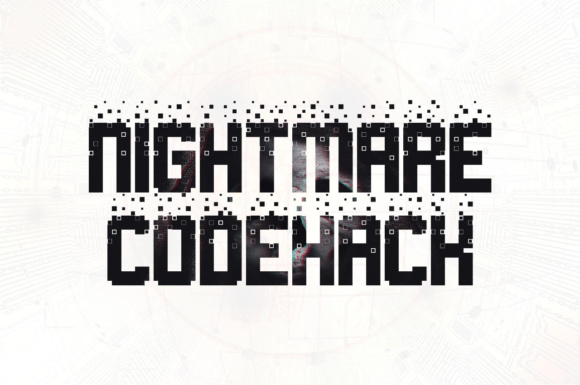 Nightmare Codehack Font for Business