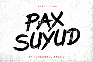 Pax Suyud: A Hand-Drawn Brush Font for Creative Projects