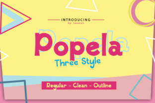 Popela: A Cheerful Display Font for Fun Projects