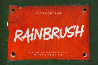 RainBrush: A Stylish Font for Editorial Design