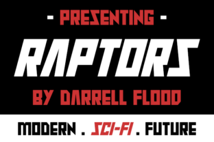 Raptors: A Sci-Fi Font for Digital Design