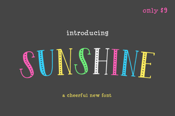 Sunshine: A Bright Display Font for Web Design