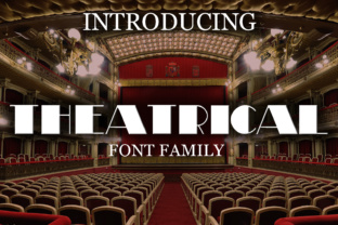 Theatrical Font: Retro Style for Creative Projects