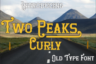 Two Peaks Curly Font for Web Design