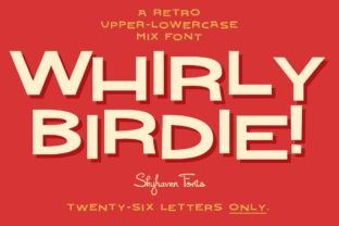 Whirly Birdie Font for Bold Branding