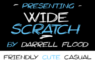 Widescratch: A Creative Font for Handmade Makers